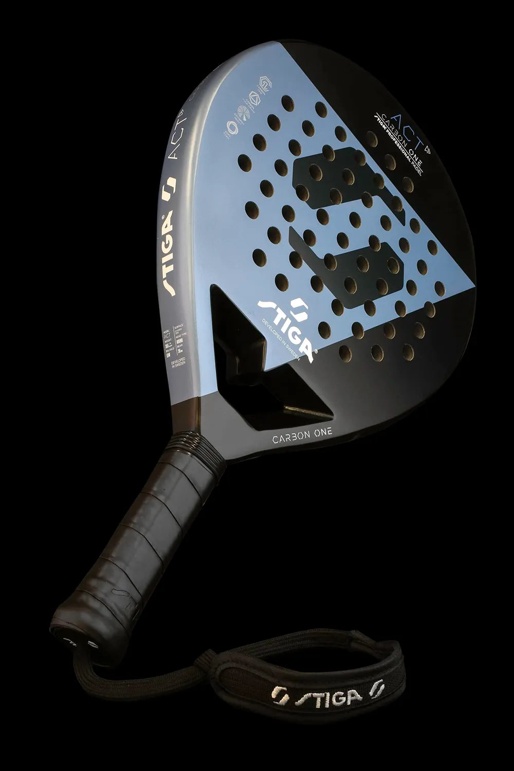 STIGA ACT raquette padel débutant ronde 355g carbone