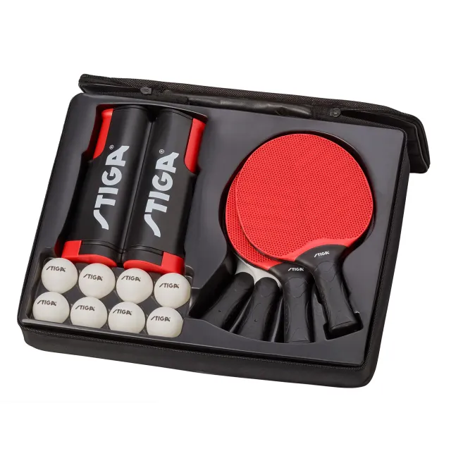 STIGA Seasons Anywhere Set tennis de table 4 raquettes voyage