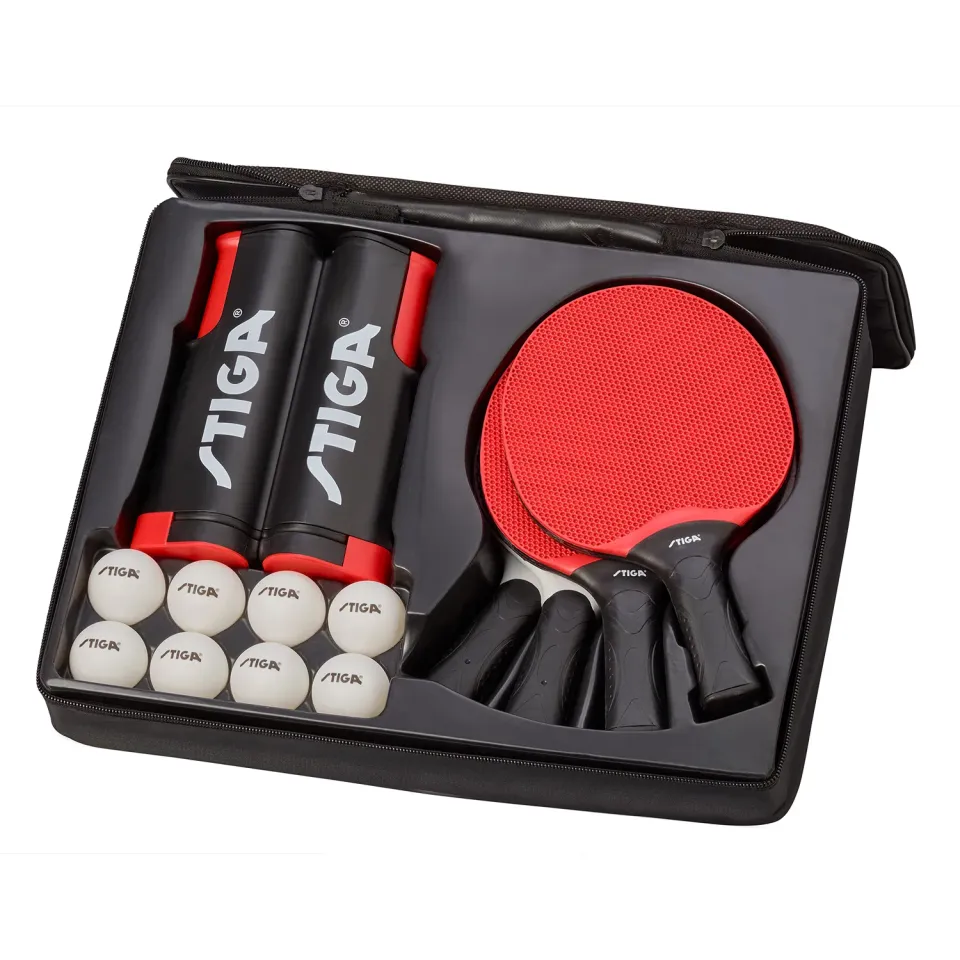 STIGA Seasons Anywhere Set tennis de table 4 raquettes voyage