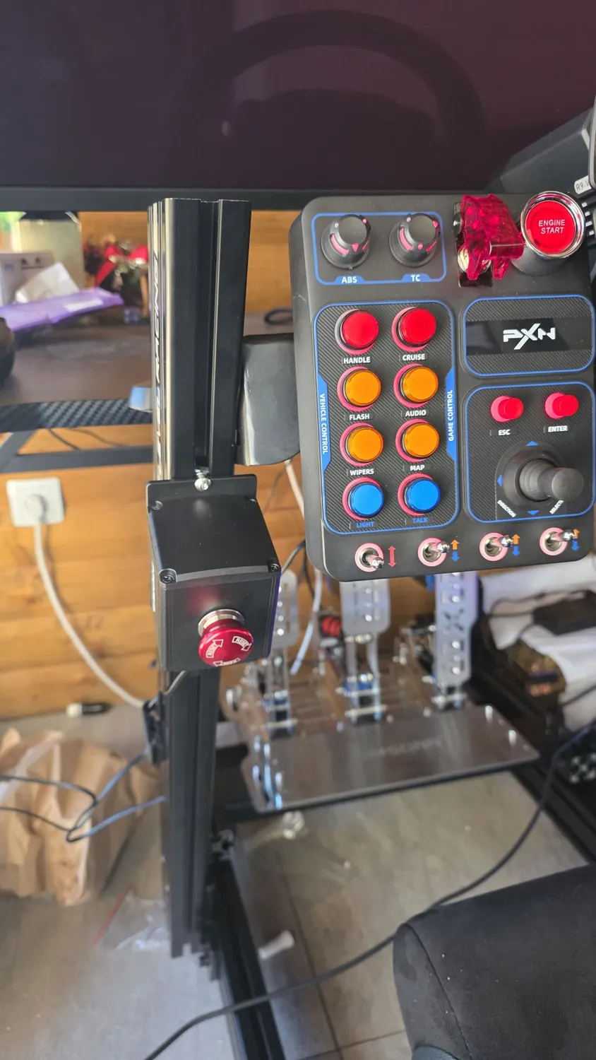 MOZA Racing E-Stop bouton arrêt urgence simracing