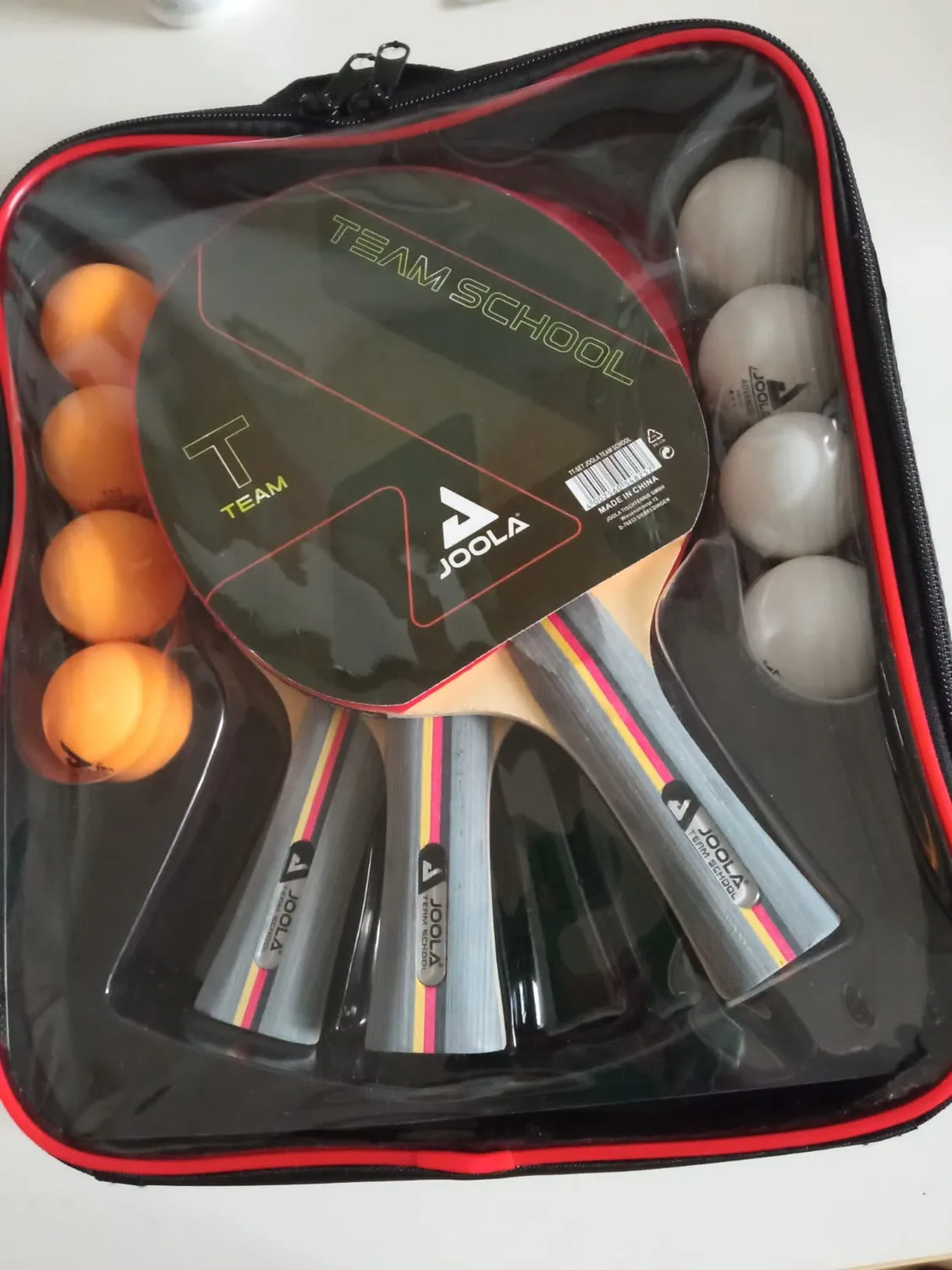 JOOLA Team School set raquettes ping-pong 4 joueurs