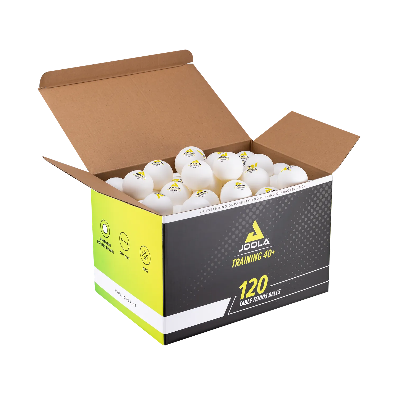 JOOLA Training 40+ balle tennis de table blanche 144 ABS
