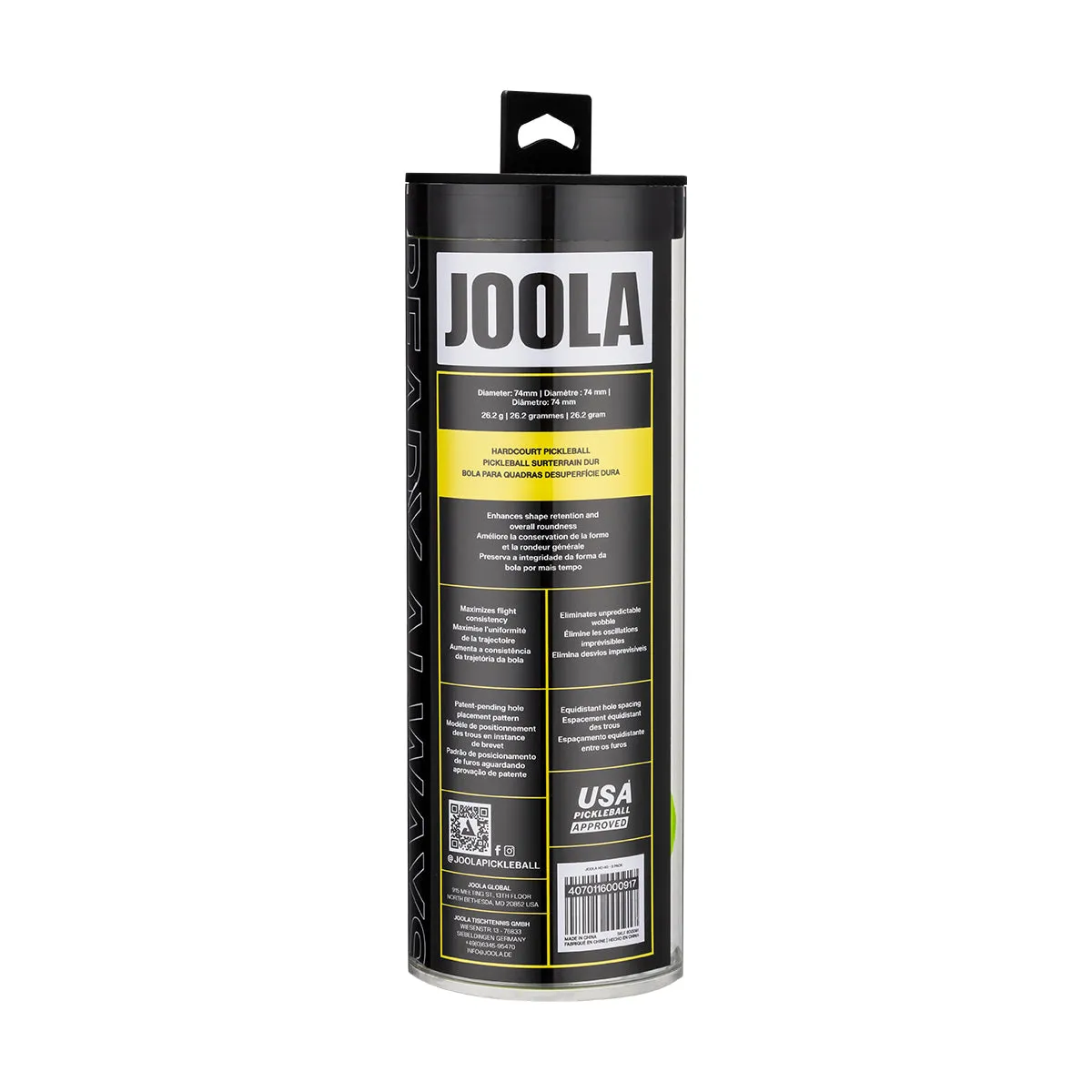 JOOLA HC-40 balles pickleball extérieur pack de 3