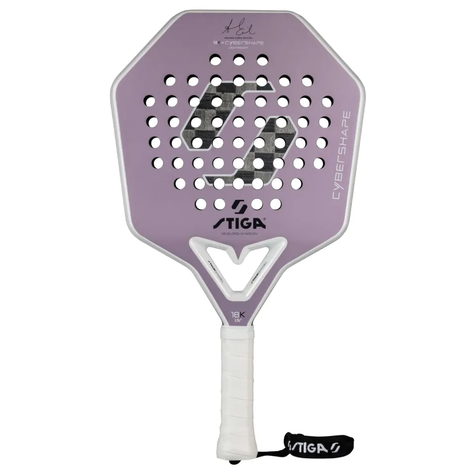 STIGA Cybershape raquette padel Amanda 350g sweet spot +20%