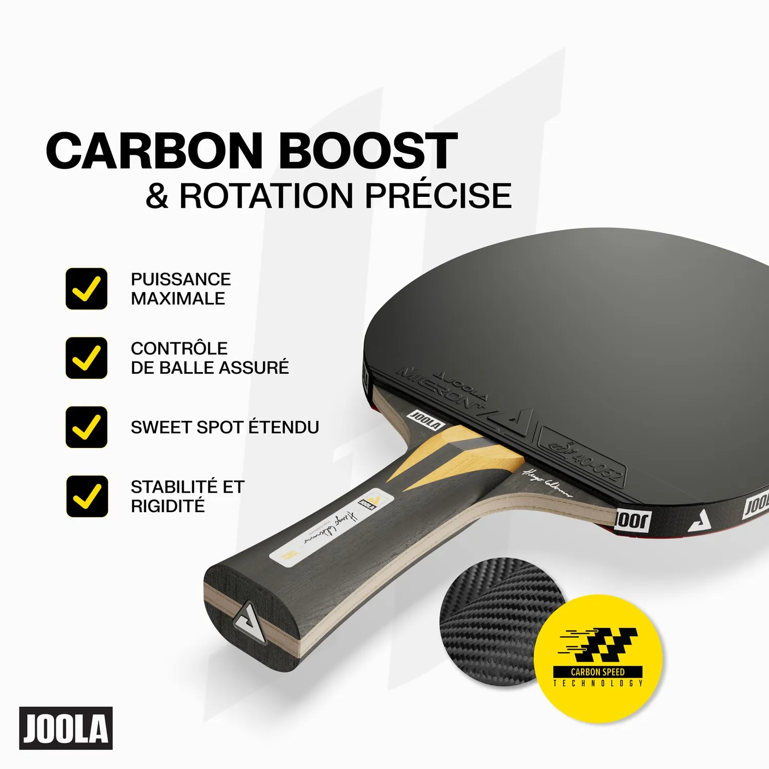 JOOLA Infinity Carbon raquette ping-pong offensive