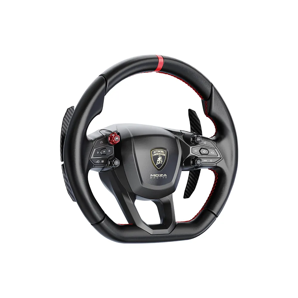 MOZA Revuelto Volant sim racing Lamborghini carbone