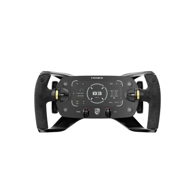 MOZA Porsche Mission R volant sim racing OLED 5,4 pouces