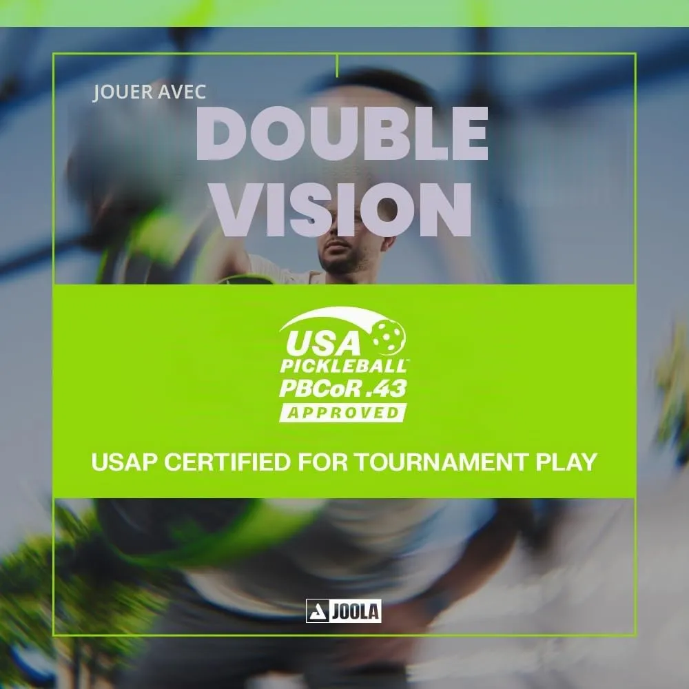JOOLA Perseus Double Vision raquette pickleball Charge Green