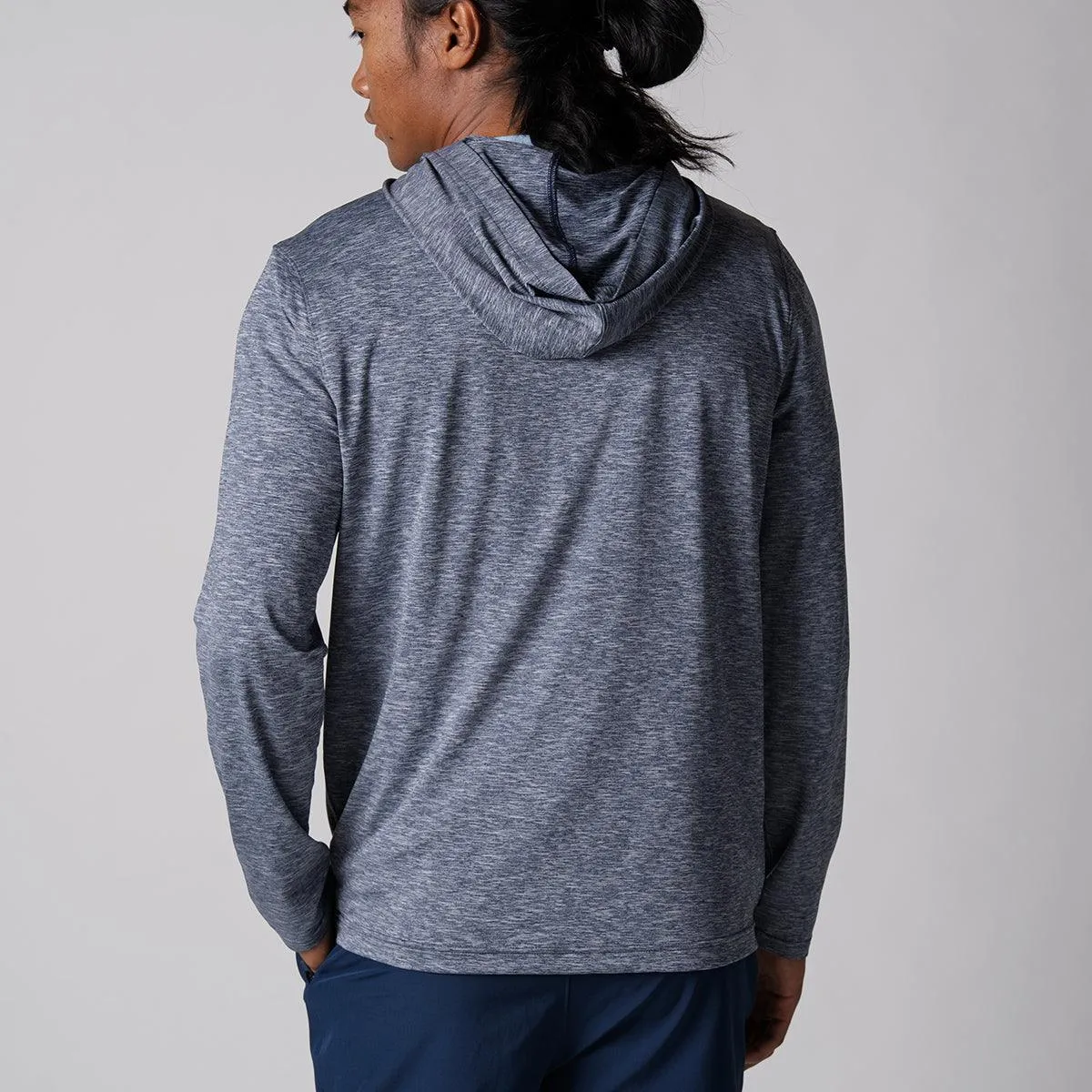 JOOLA demi-zip hoodie homme noir M léger