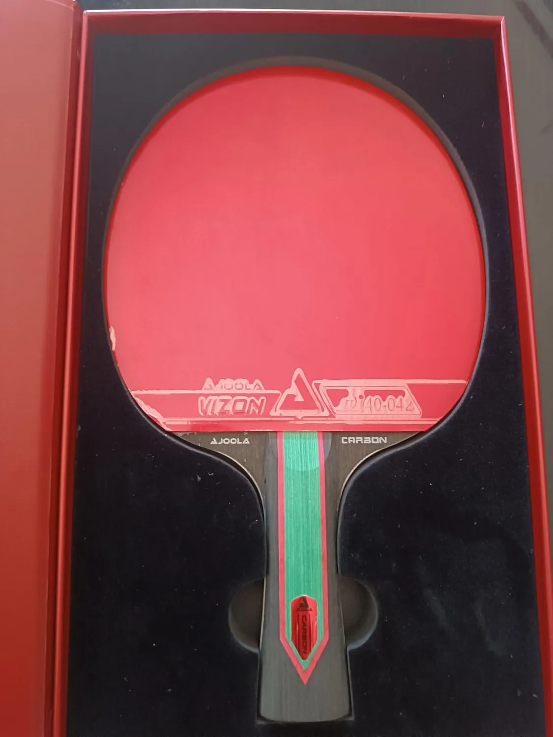 JOOLA Carbon X raquette ping-pong rouge carbone
