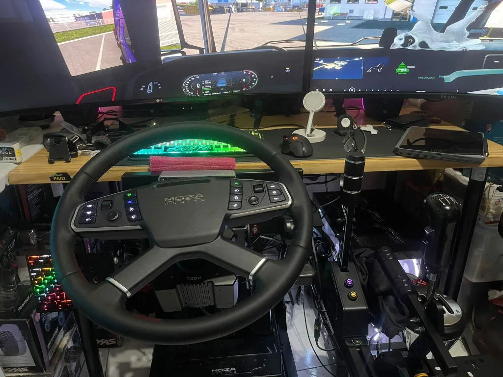 MOZA Racing TSW Truck volant camion 400 mm cuir