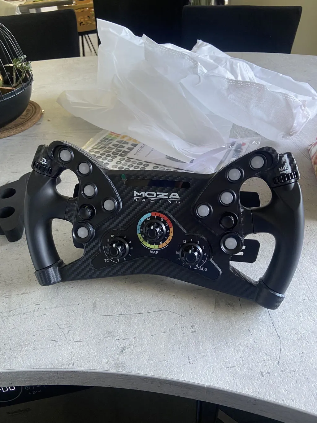 MOZA Racing KS volant GT 300 mm carbone