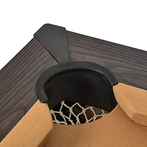 Rendez vous déco Eddie billard convertible bois foncé beige