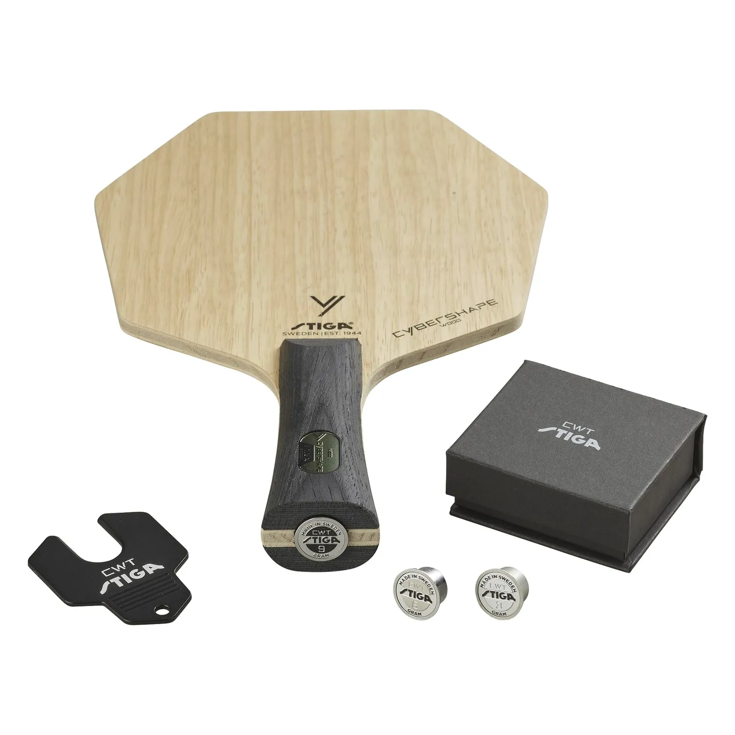 STIGA Cybershape Wood bois tennis de table concave offensif