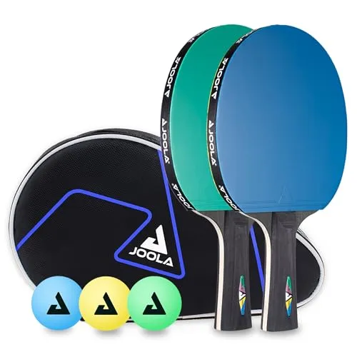 JOOLA Colorato Duo set tennis de table 2 raquettes 3 balles