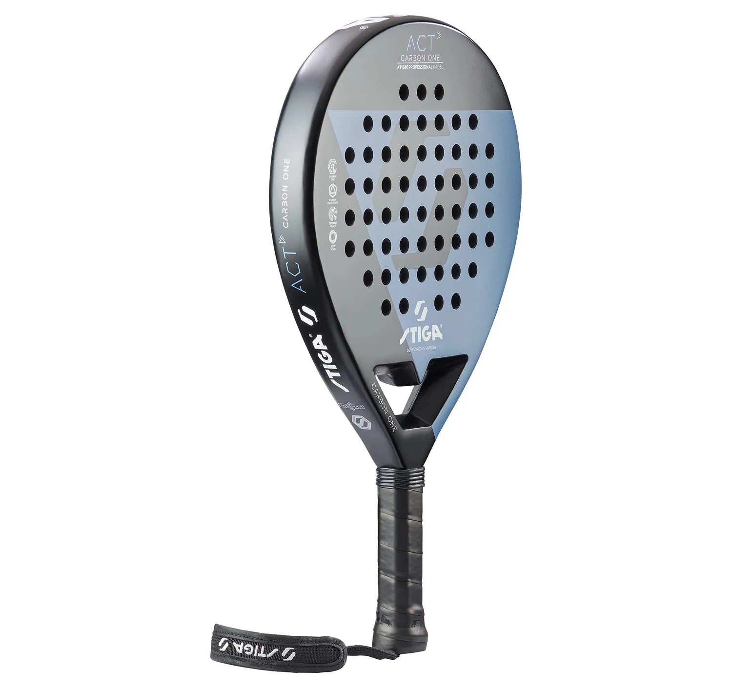 STIGA ACT raquette padel débutant ronde 355g carbone