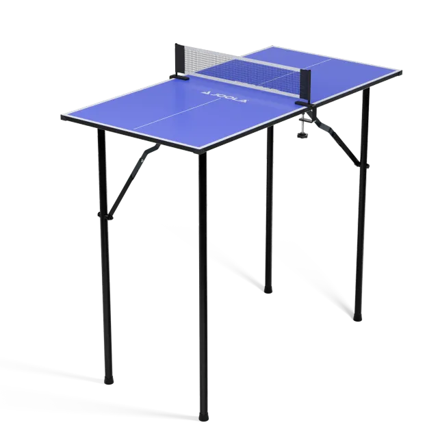 JOOLA Mini table tennis de table bleue 90 cm intérieur