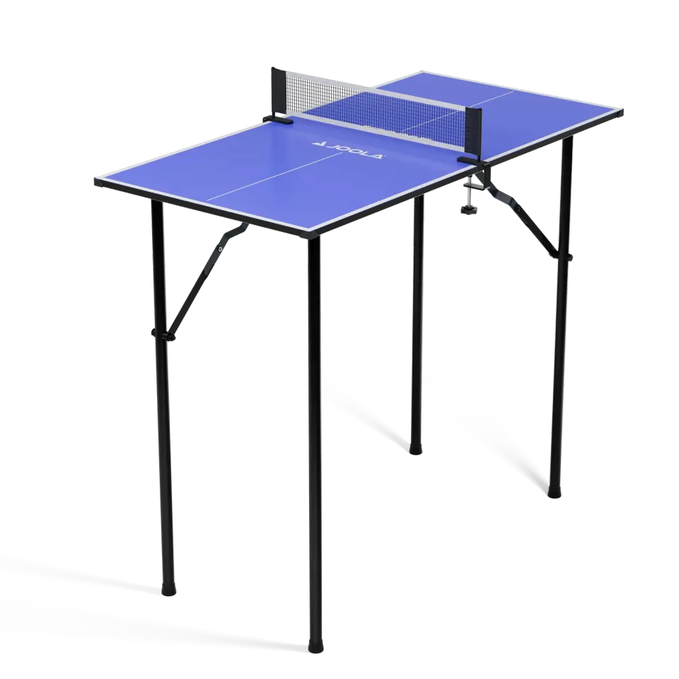 JOOLA Mini table tennis de table bleue 90 cm intérieur