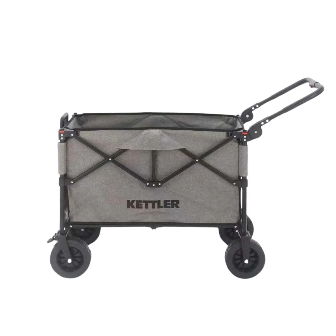 Kettler Easy chariot pliable gris avec frein