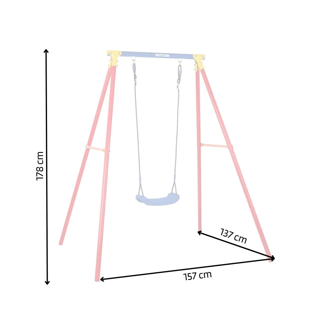 Kettler Single Swing balançoire extérieur 1 place métal